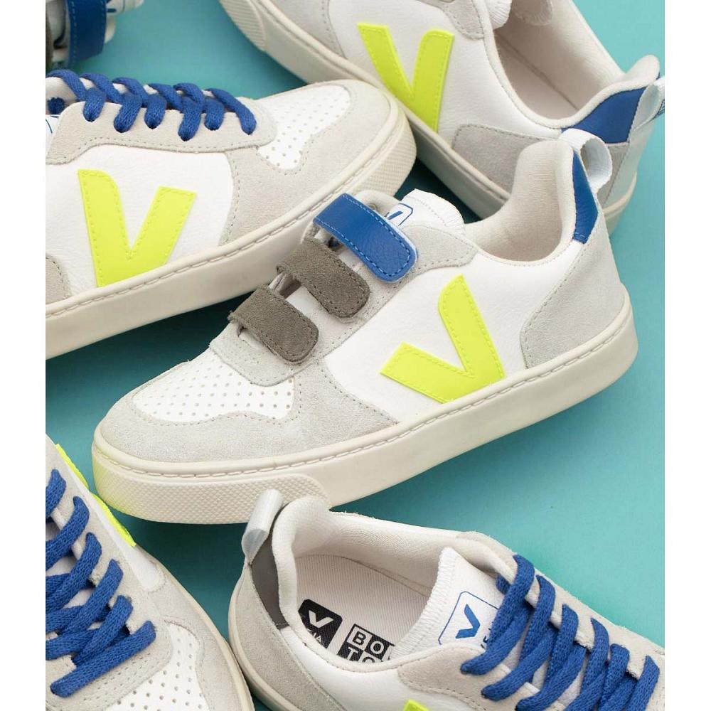 Veja V-12 BONTON Kids' Shoes White/Blue | CA 753FDN